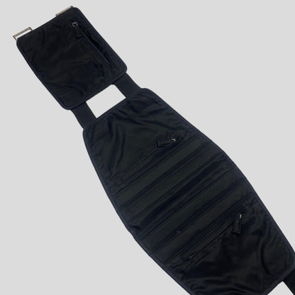 Prada 1999 Nylon Tactical Belt Bag - XL | O/S, Black