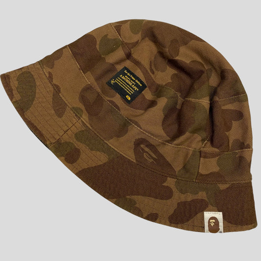 Bape 00’s Reversible Camo Bucket Hat - M