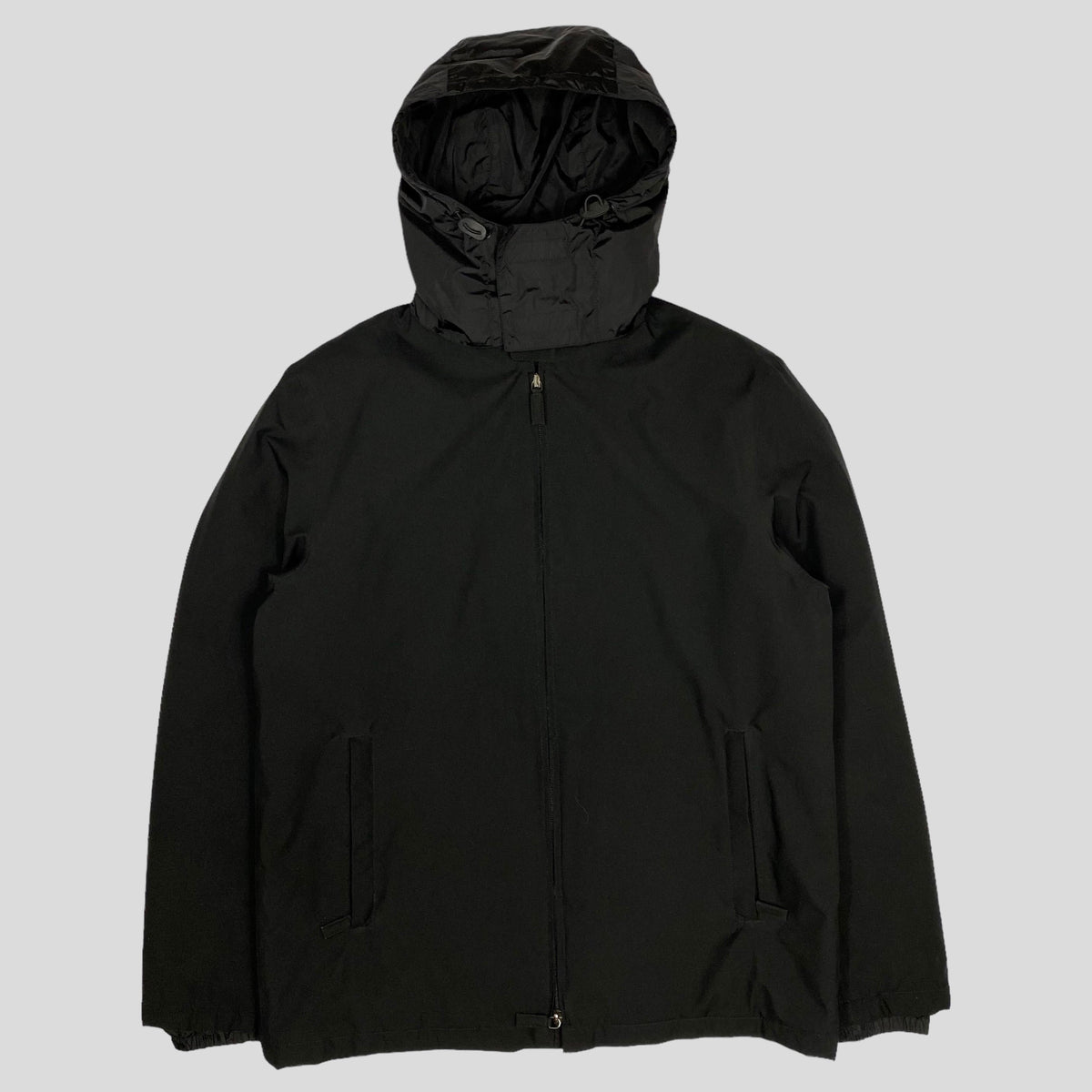 Prada Sport AW01 Insulated Goretex Jacket with Nylon Pocket Hood - IT50 (L) | Black