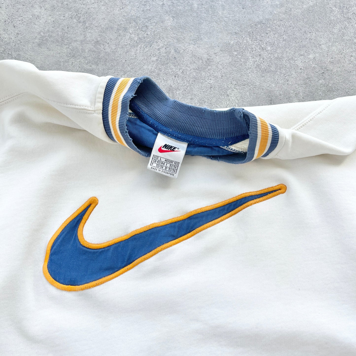 Nike 1990s heavyweight embroidered sweatshirt (L)