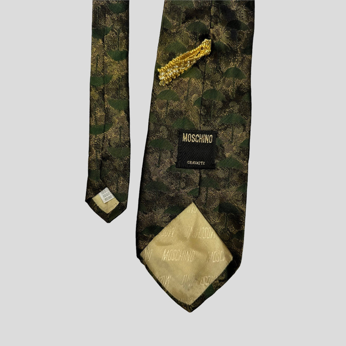 Moschino 90’s Silk Umbrella Tie | O/S, Tan