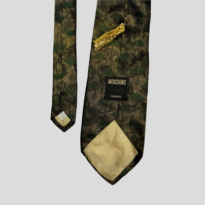 Moschino 90’s Silk Umbrella Tie | O/S, Tan