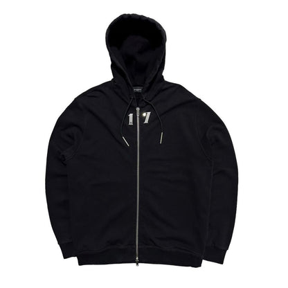 Givenchy ‘17’ Black Full Zip Hoodie - Known Source