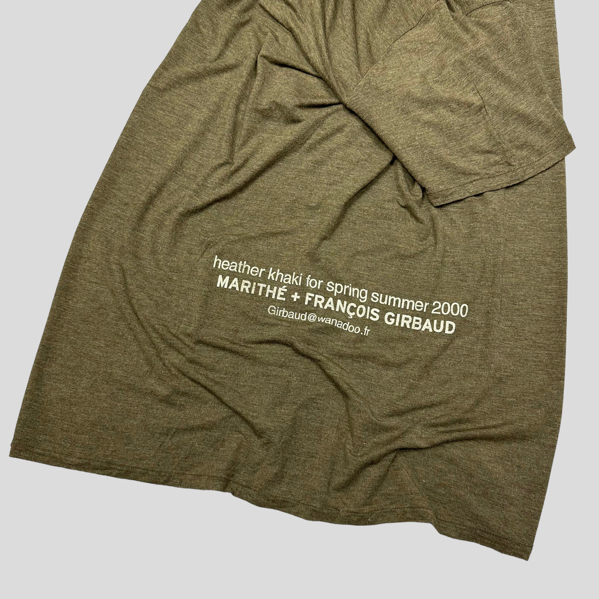 M+FG SS 2000 Heather Khaki Logo T-shirt - XL (L) | Large, Khaki