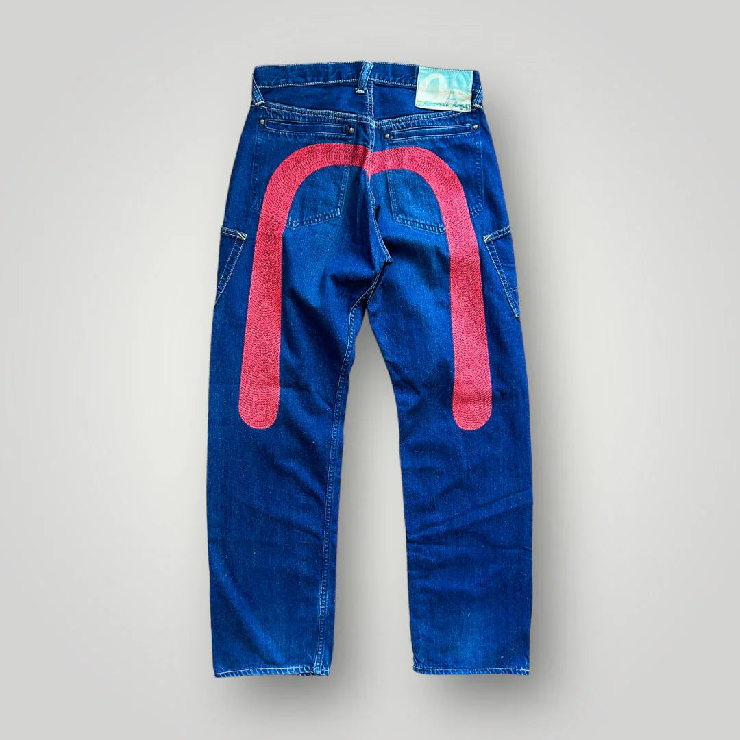Evisu Diacock Patchwork Jeans 32x32