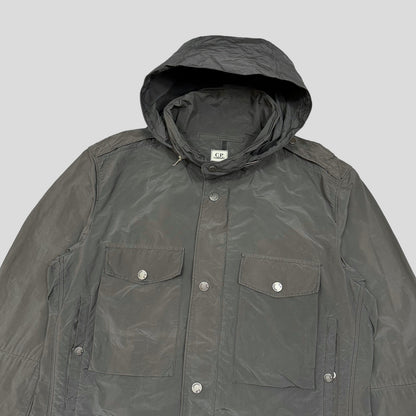 C.P. Company SS08 Nylon Metal Multipocket Trench Coat- L | Large, Grey
