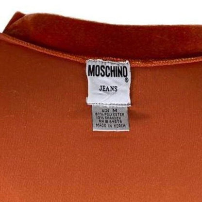 Moschino Vintage Orange Velvet Top