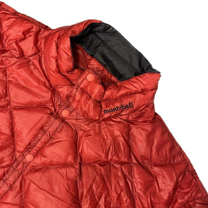 Montbell Diamond Stitch Puffer Jacket In Red ( XL )