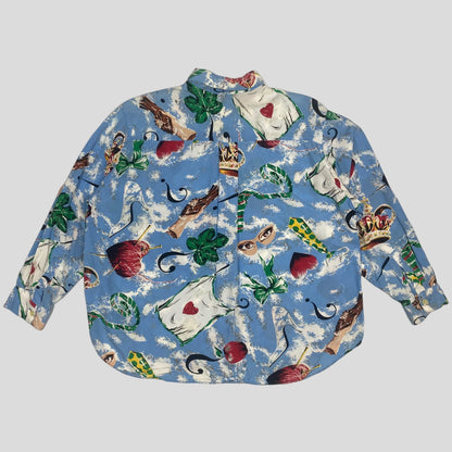 Moschino Jeans 1989 Canvas Cloud Collection Shirt - S/M