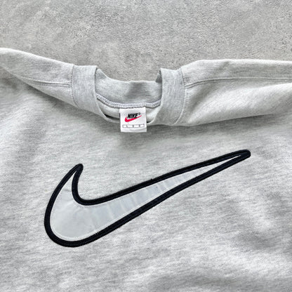 Nike RARE 1990s heavyweight embroidered sweatshirt (L)