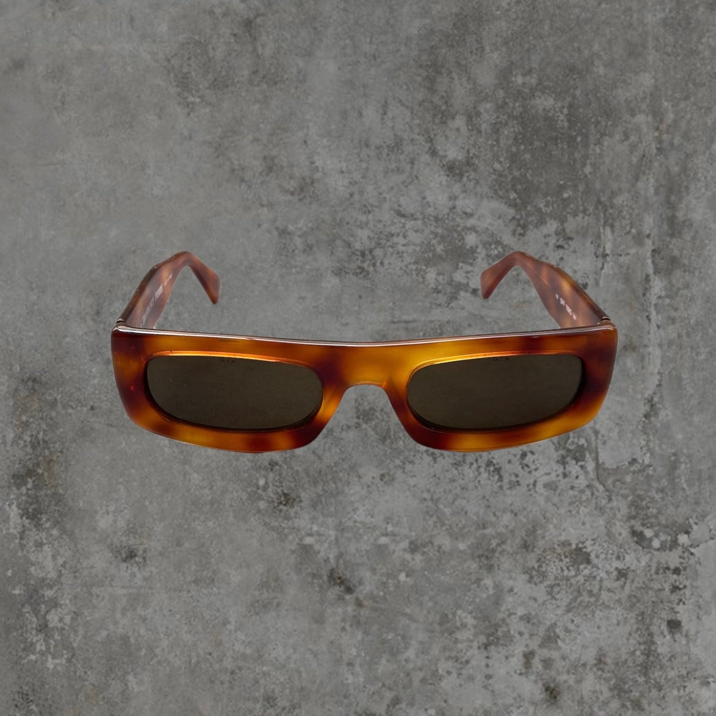 GIANFRANCO FERRE TORTOISE SHELL RECTANGLE SUNGLASSES