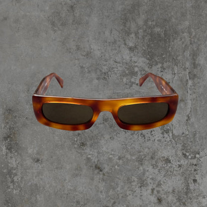 GIANFRANCO FERRE TORTOISE SHELL RECTANGLE SUNGLASSES