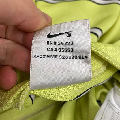 Nike 90’s Striped Swoosh Neon Tee  - L