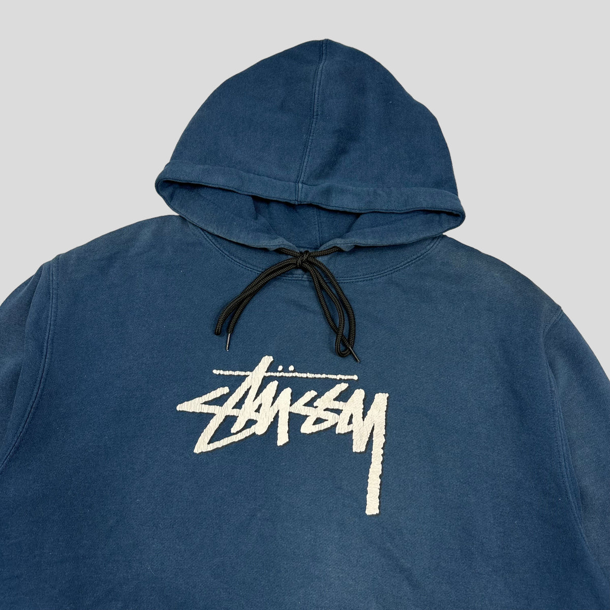 Stussy 00’s Stock Logo Hoodie - L | Large, Blue