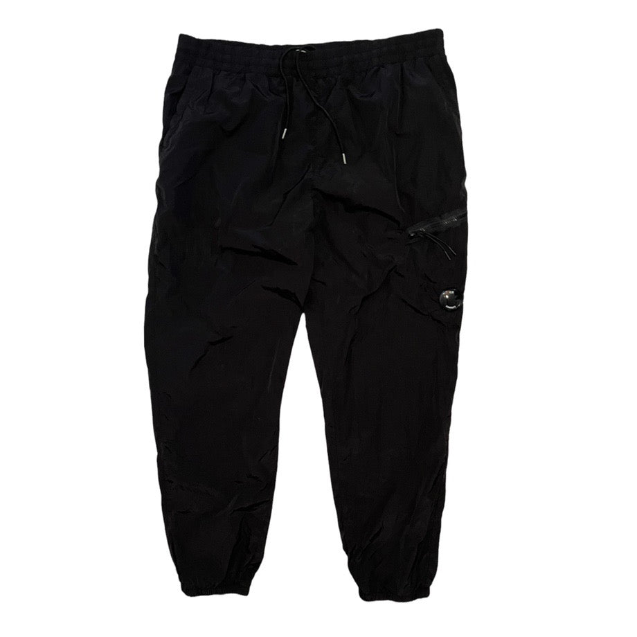 CP Company Black Nylon Side Lens Track Bottoms