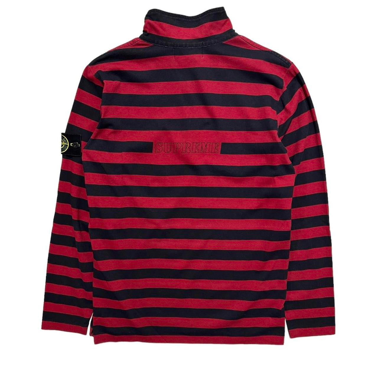 Stone Island Supreme Striped Quarter Zip