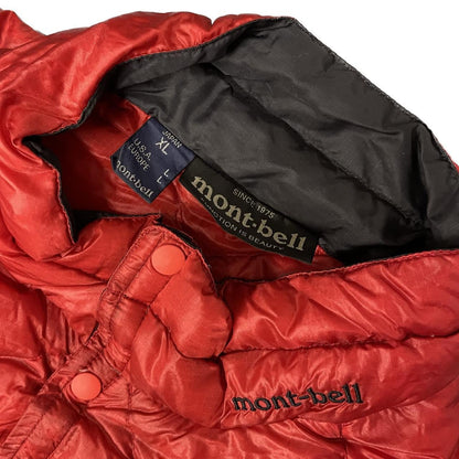 Montbell Diamond Stitch Puffer Jacket In Red ( XL )