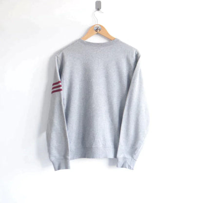 Vintage Adidas Grey Embroided Jumper (M)  (M)