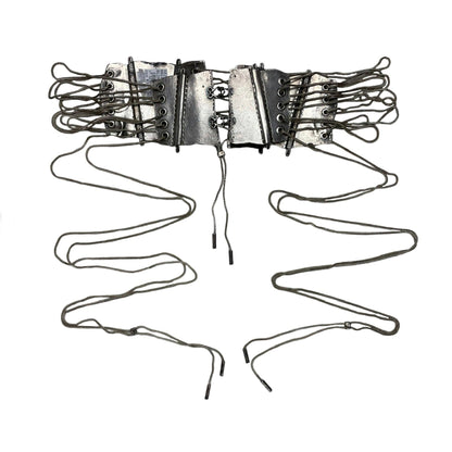 c.2005 Jean Paul Gaultier Sterling 925 Silver corset belt