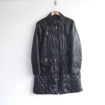 Aquascutum Dystopian All Black Trench Jacket (Women’s L)  (L)