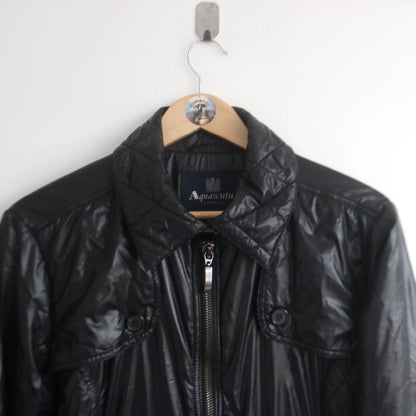 Aquascutum Dystopian All Black Trench Jacket (Women’s L)  (L)