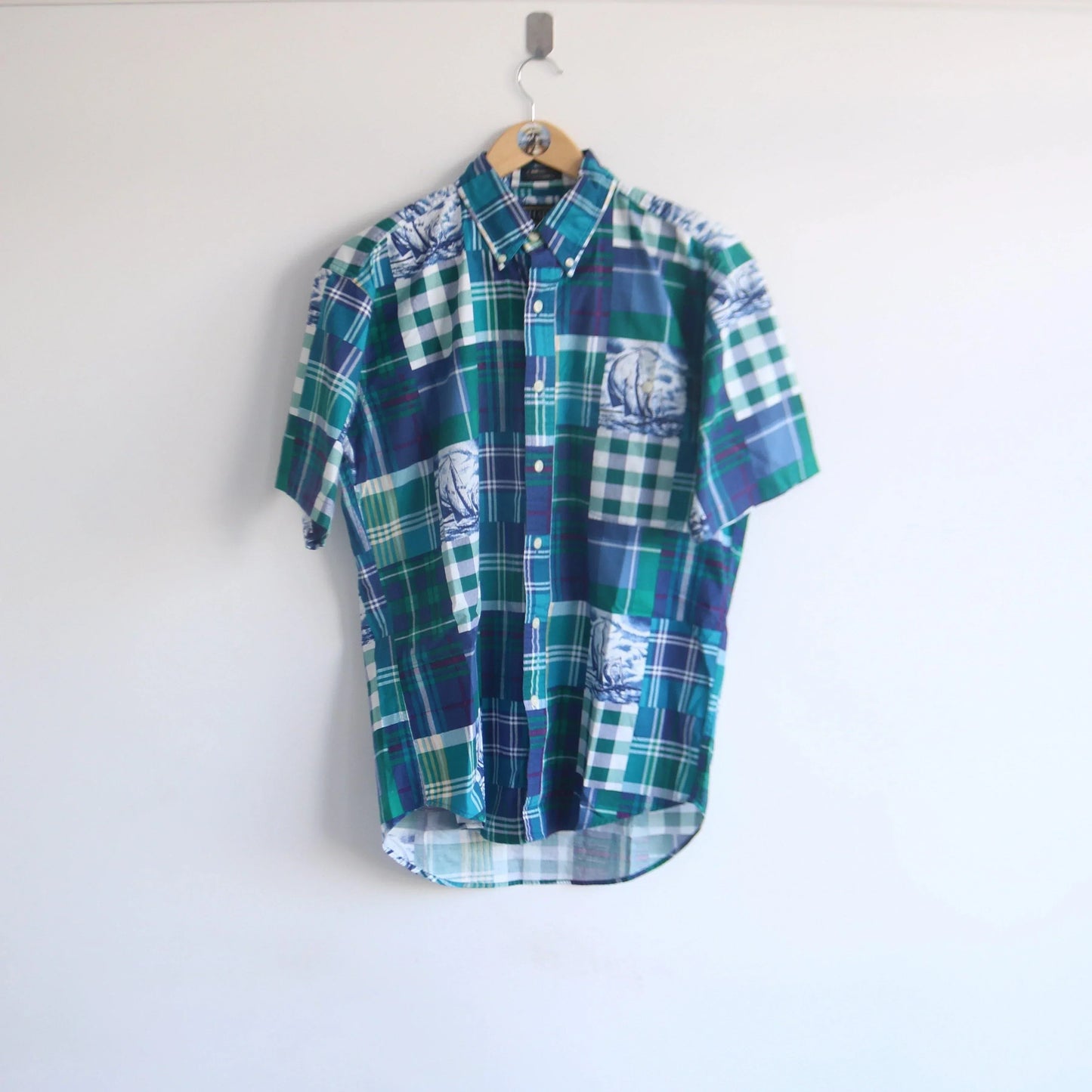 Vintage Chaps Ralph Lauren Patchwork Shirt (M)  (M)