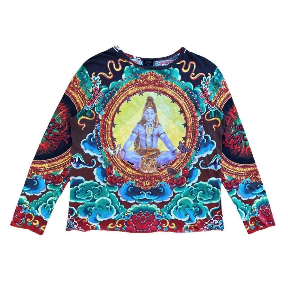 Jean Paul Gaultier 1990s Vintage Shiva Tattoo Top