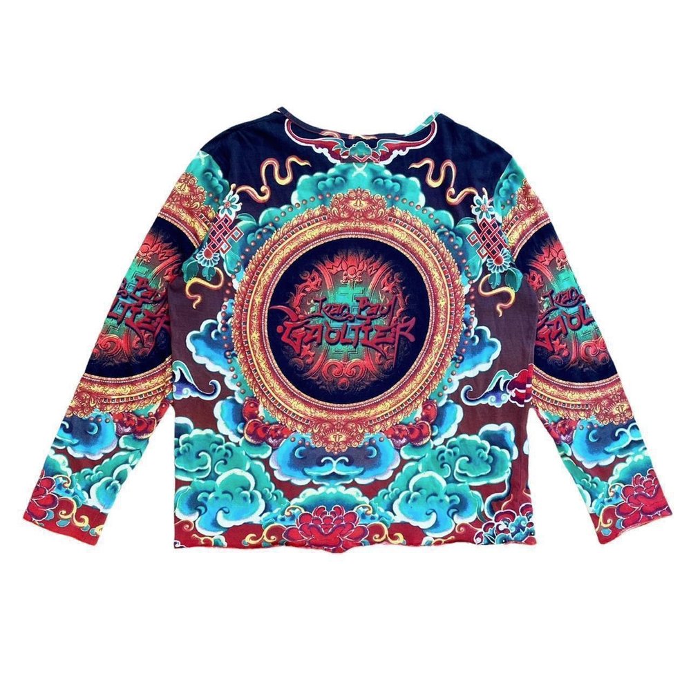 Jean Paul Gaultier 1990s Vintage Shiva Tattoo Top