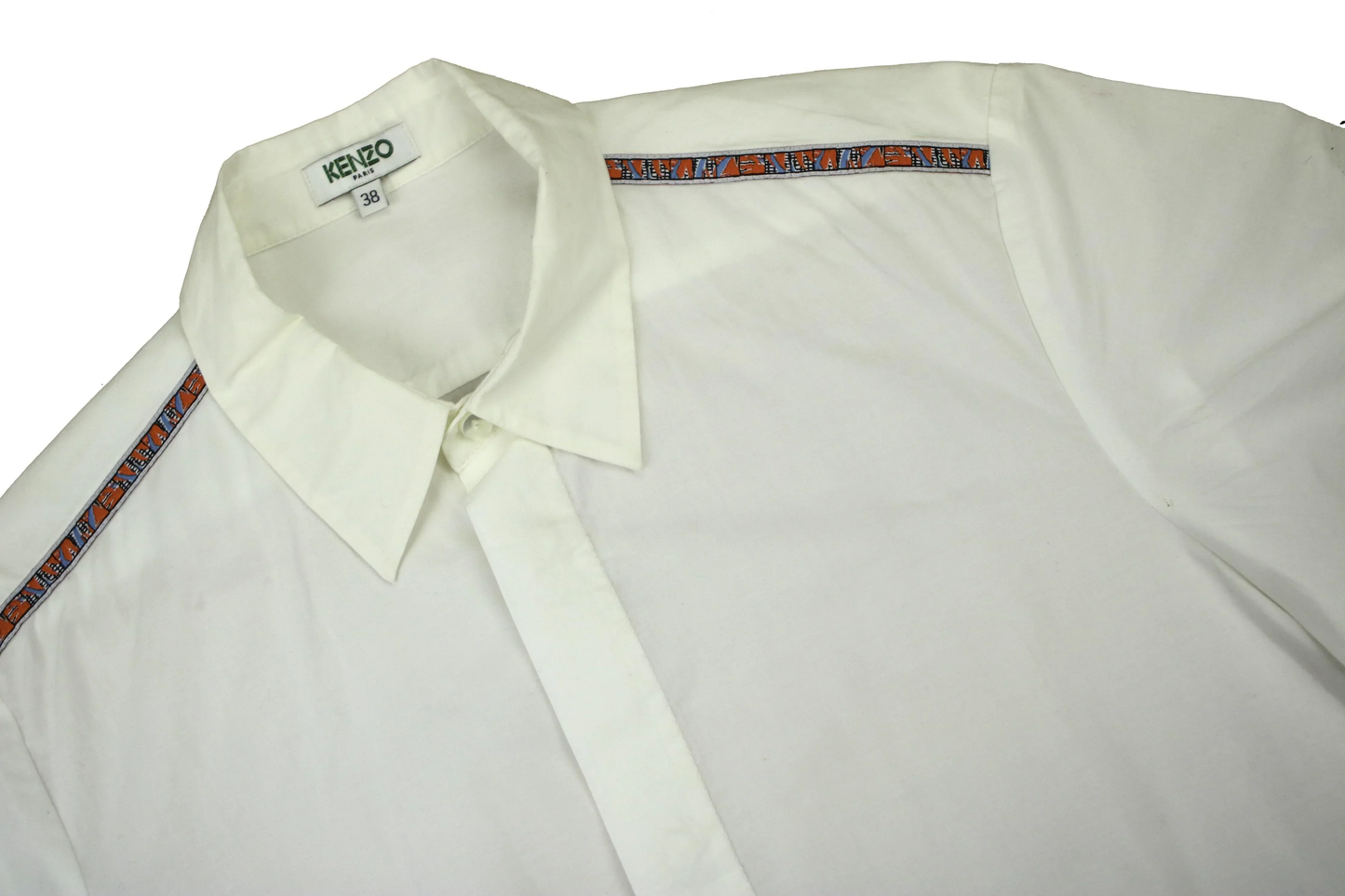 KENZO TAPPERED SHORT SLEEVE SHIRT (S)