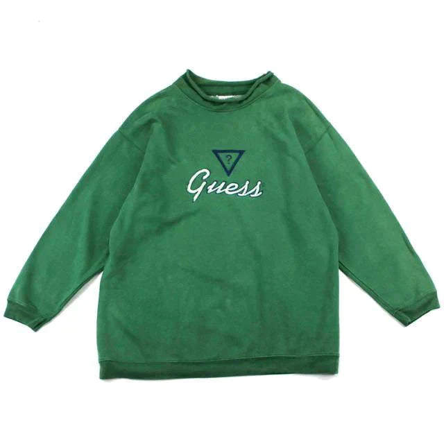 GUESS SIGNATURE MOCK NECK SWEAT  (M)