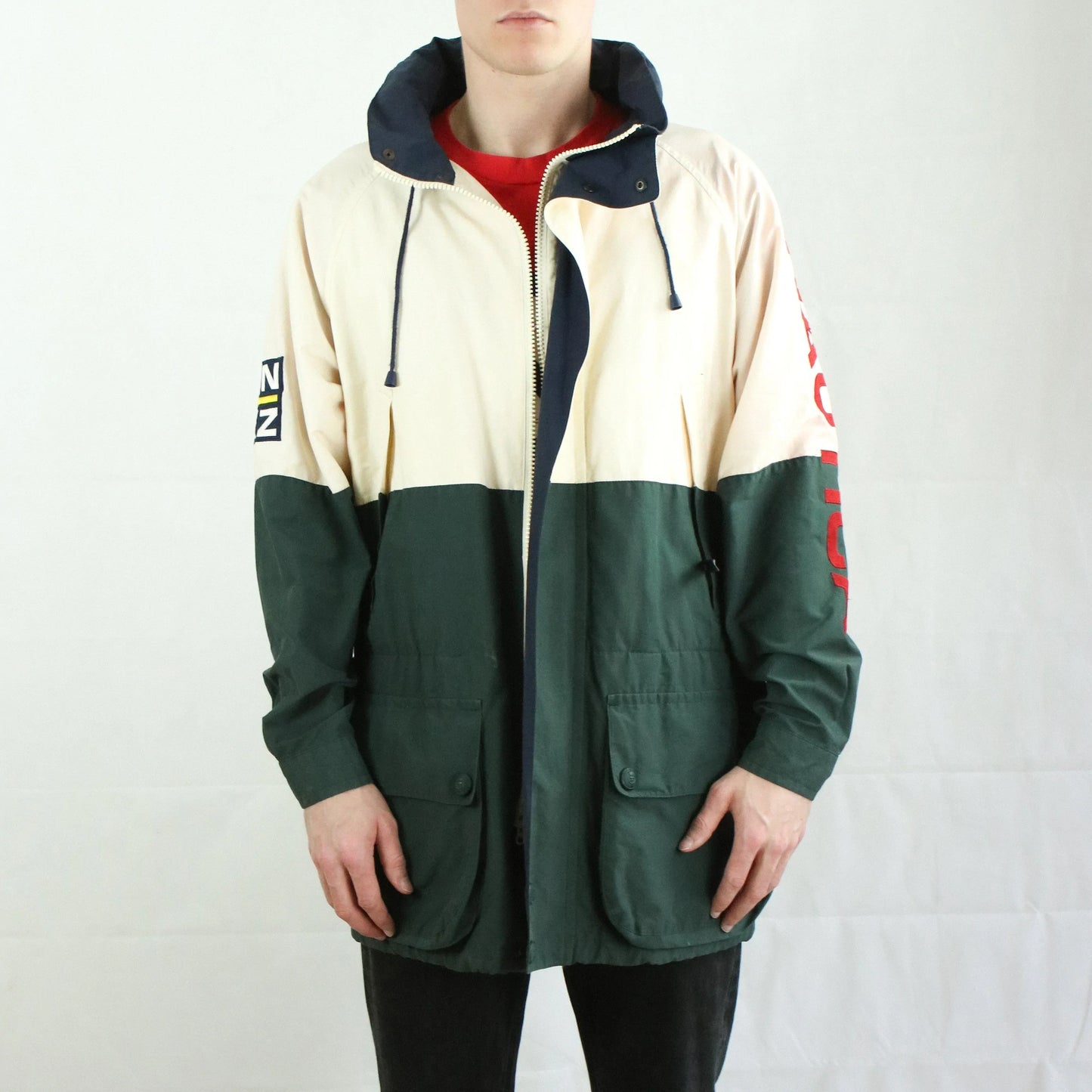 NAUTICA NKZ HOODED SAILING JACKET  (L)