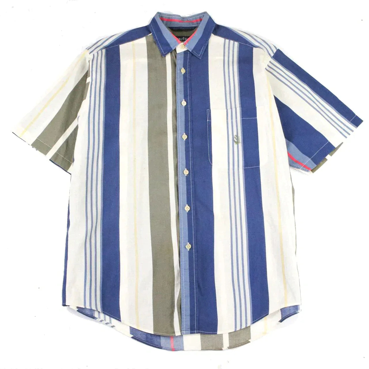 NAUTICA 1990s STRIPPED SHIRT (L)  (L)