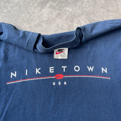 Nike Town USA RARE 1990s heavyweight spellout t-shirt (M) - Known Source