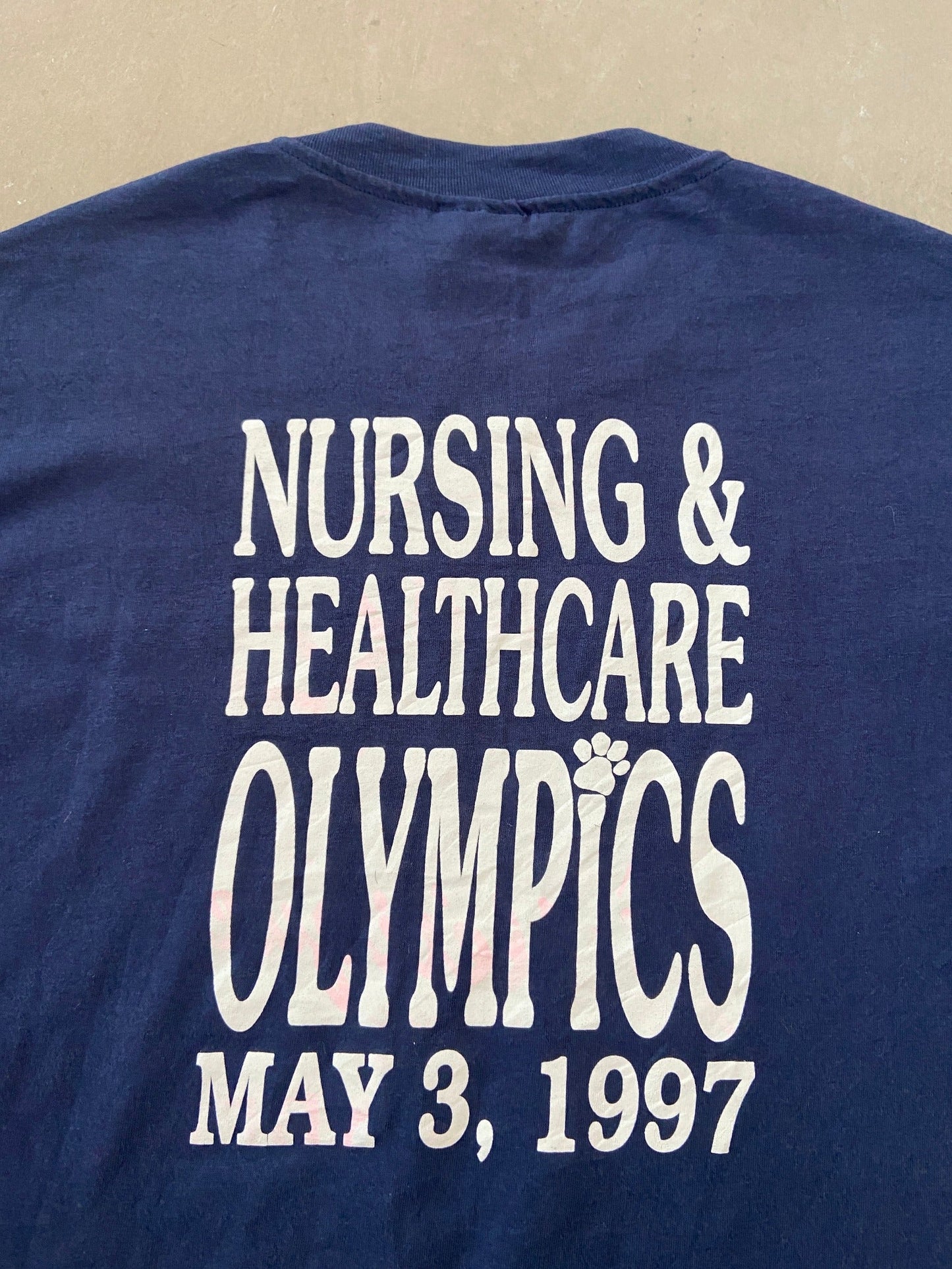 1997 Nursing & Healthcare Olympics T-Shirt - XL | X-Large, Red