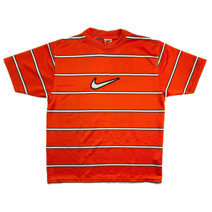 NIKE STRIPE CENTRE SWOOSH TEE  (S)