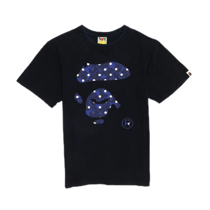 A BATHING APE POLKA DOT COLLEGE TEE  (L)