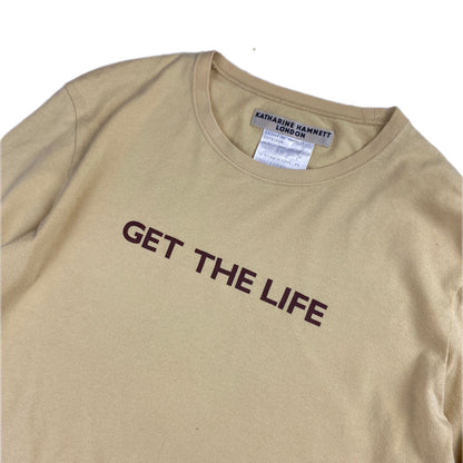 KATHARINE HAMNETT LONDON S/S00 GET THE LIFE TEE  (S)