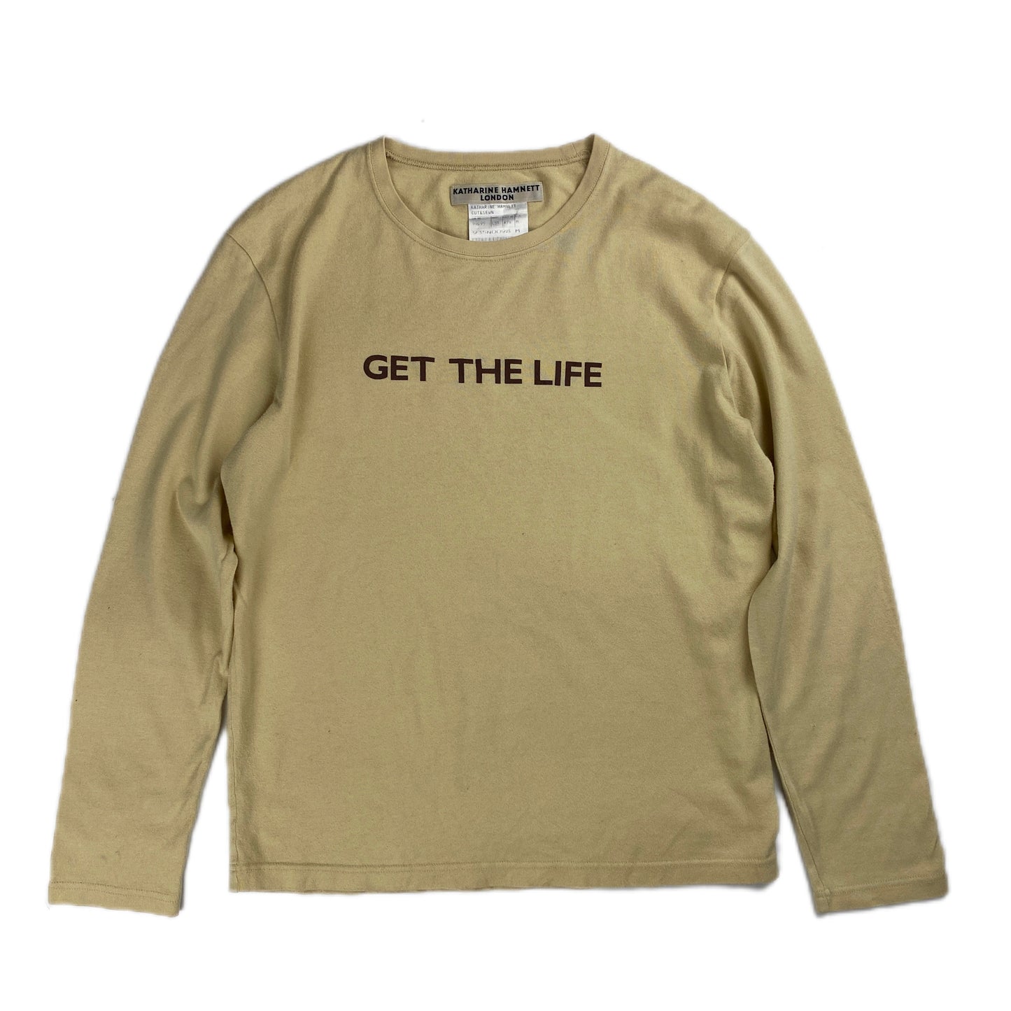 KATHARINE HAMNETT LONDON S/S00 GET THE LIFE TEE  (S)