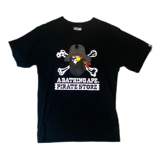 BAPE PIRATE STORE TEE LARGE - L - Thrifty Towel Vintage Designer & Streetwear