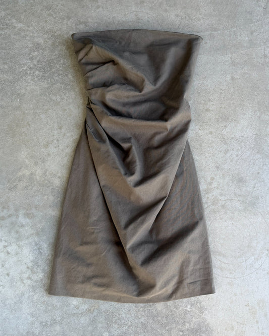Gucci SS2010 Strapless Bandeau Dress-on a concrete background
