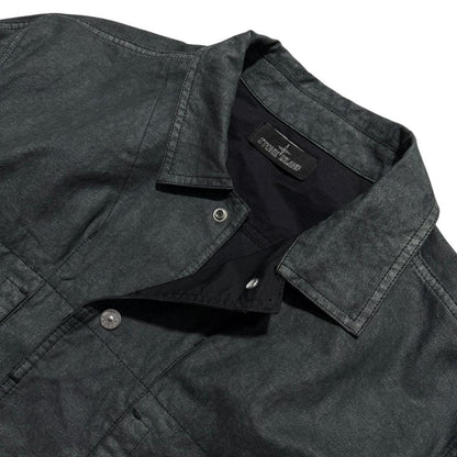 Stone Island Shadow Project Cotone Canapa Placcato Jacket | XL, Black