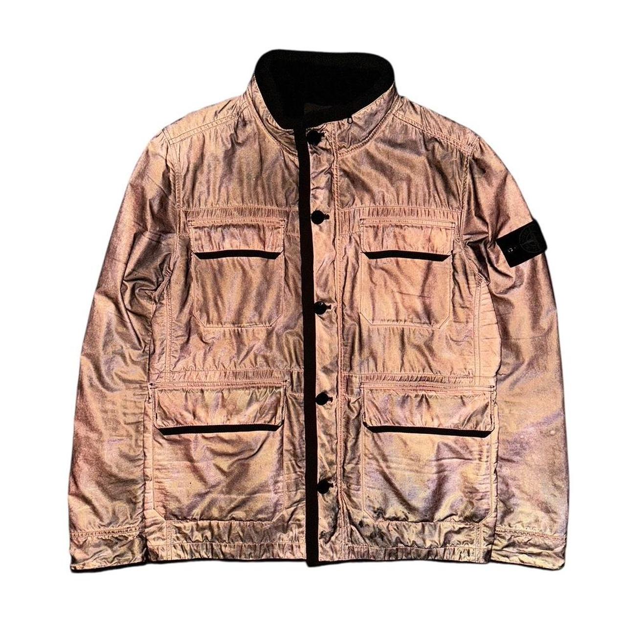 Stone Island Liquid Reflective Jacket | Large, Rust