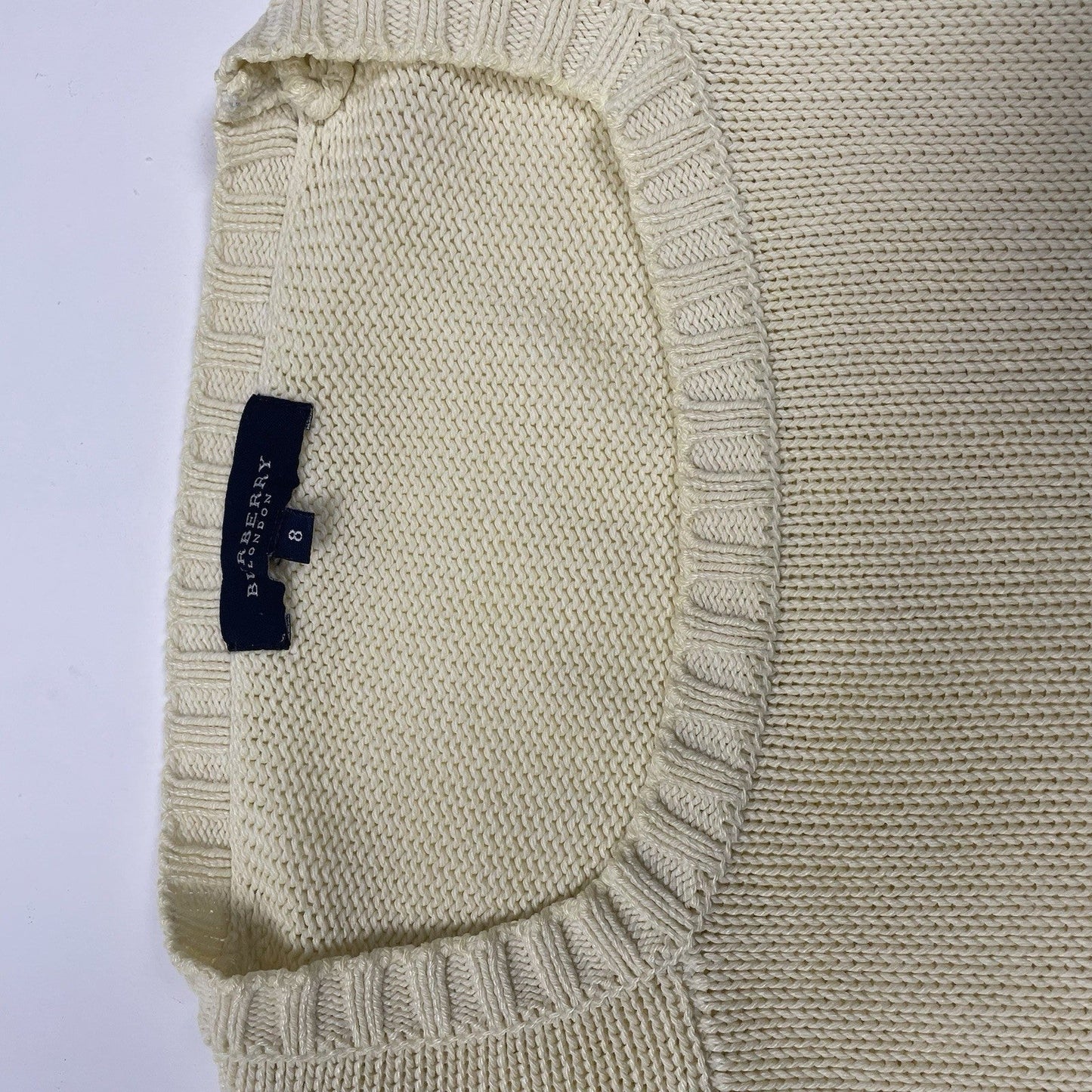 Vintage Burberry Cable Knit Jumper, Size XXL | O/S, Yellow