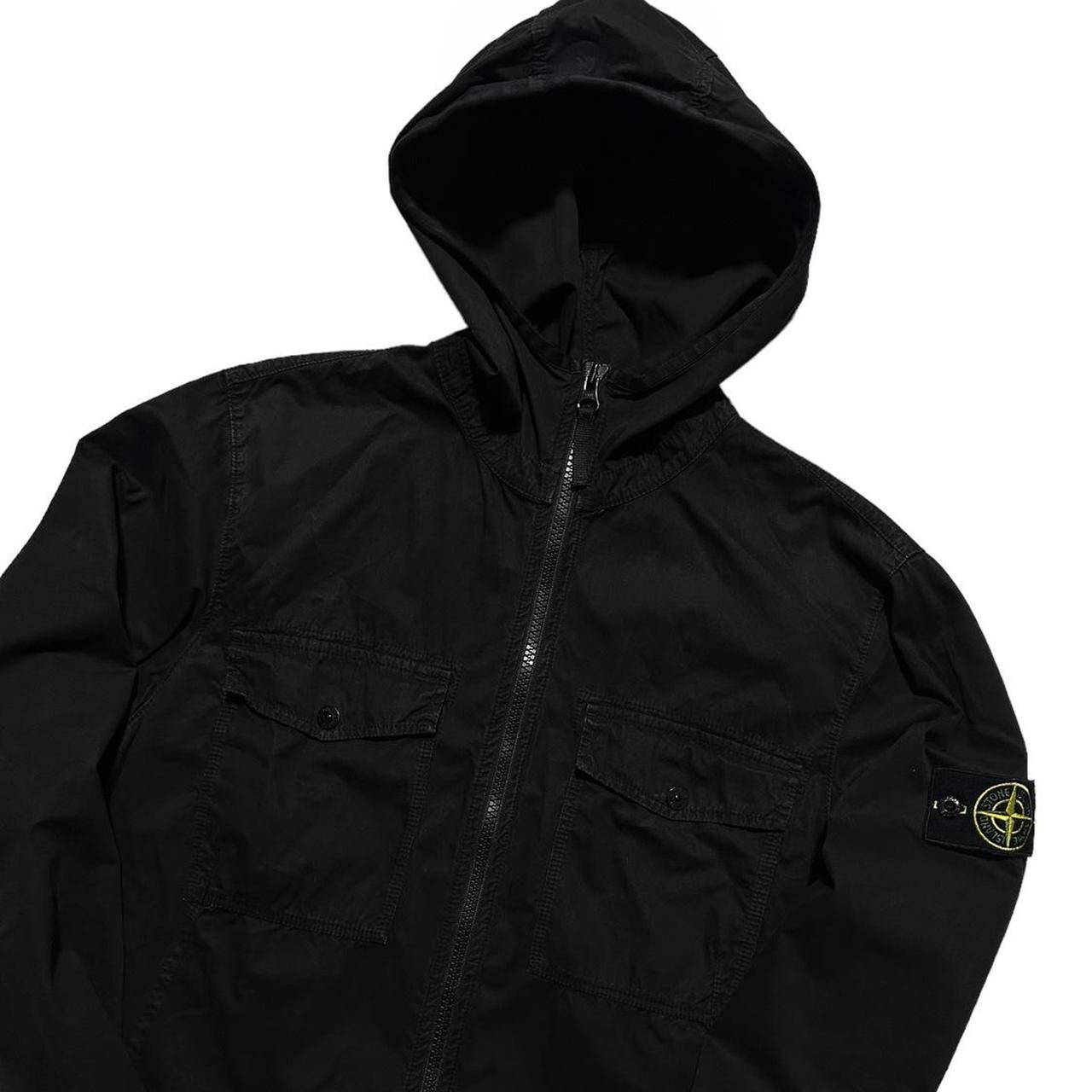 Stone Island Black Double Pocket Canvas Jacket - Known Source