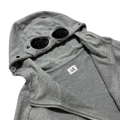 CP Company Grey Full Zip Goggle Hoodie