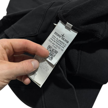 Stone Island Black Pullover Hoodie