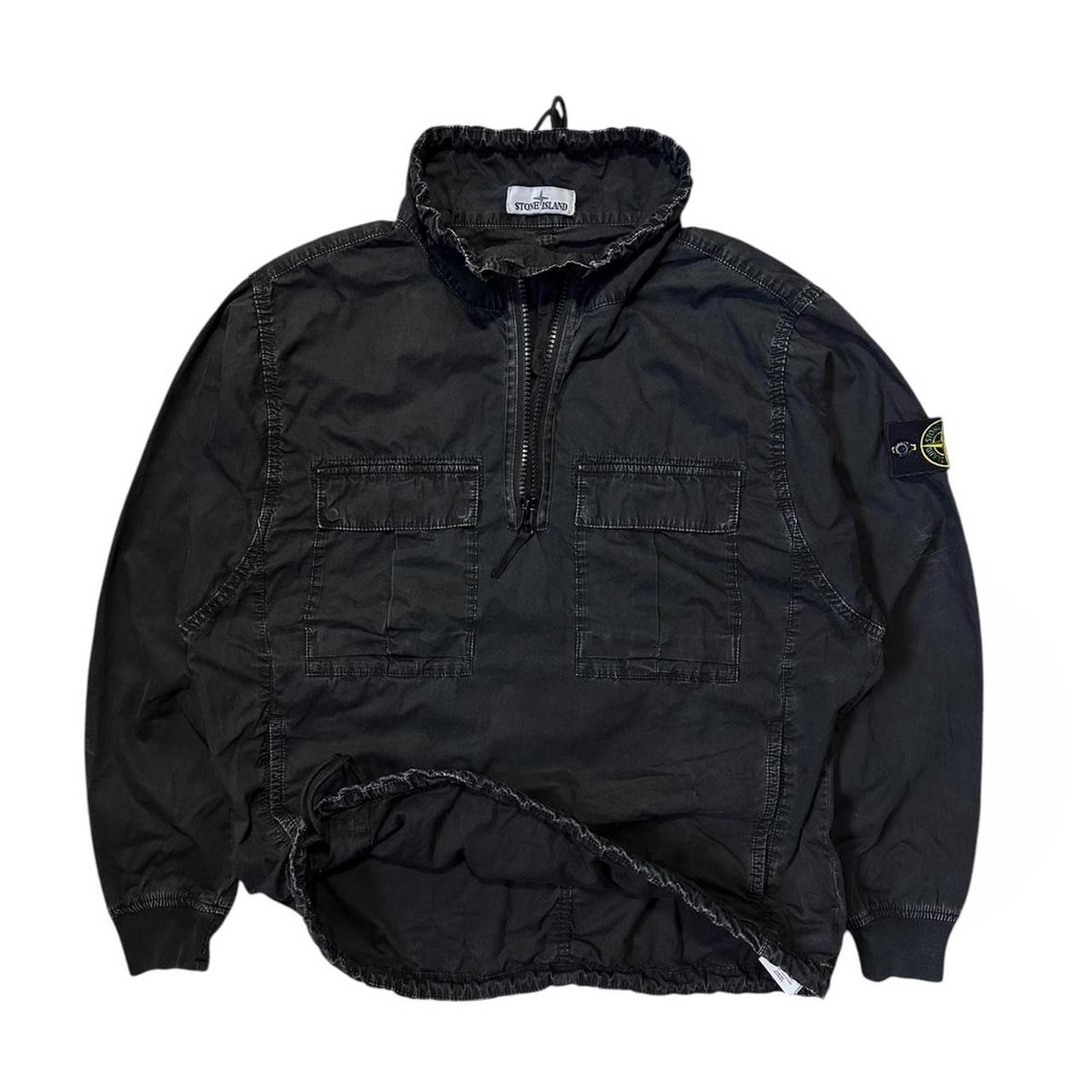 Stone Island Black Washed Smock Jacket