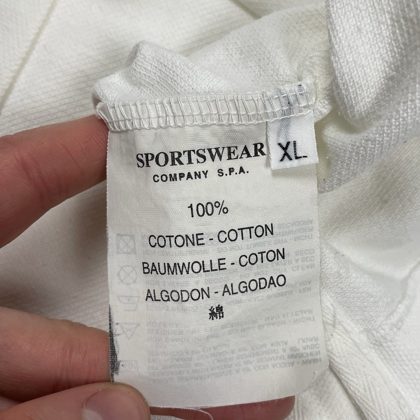 Vintage Stone Island Marina Polo Shirt, Size XL | O/S, White