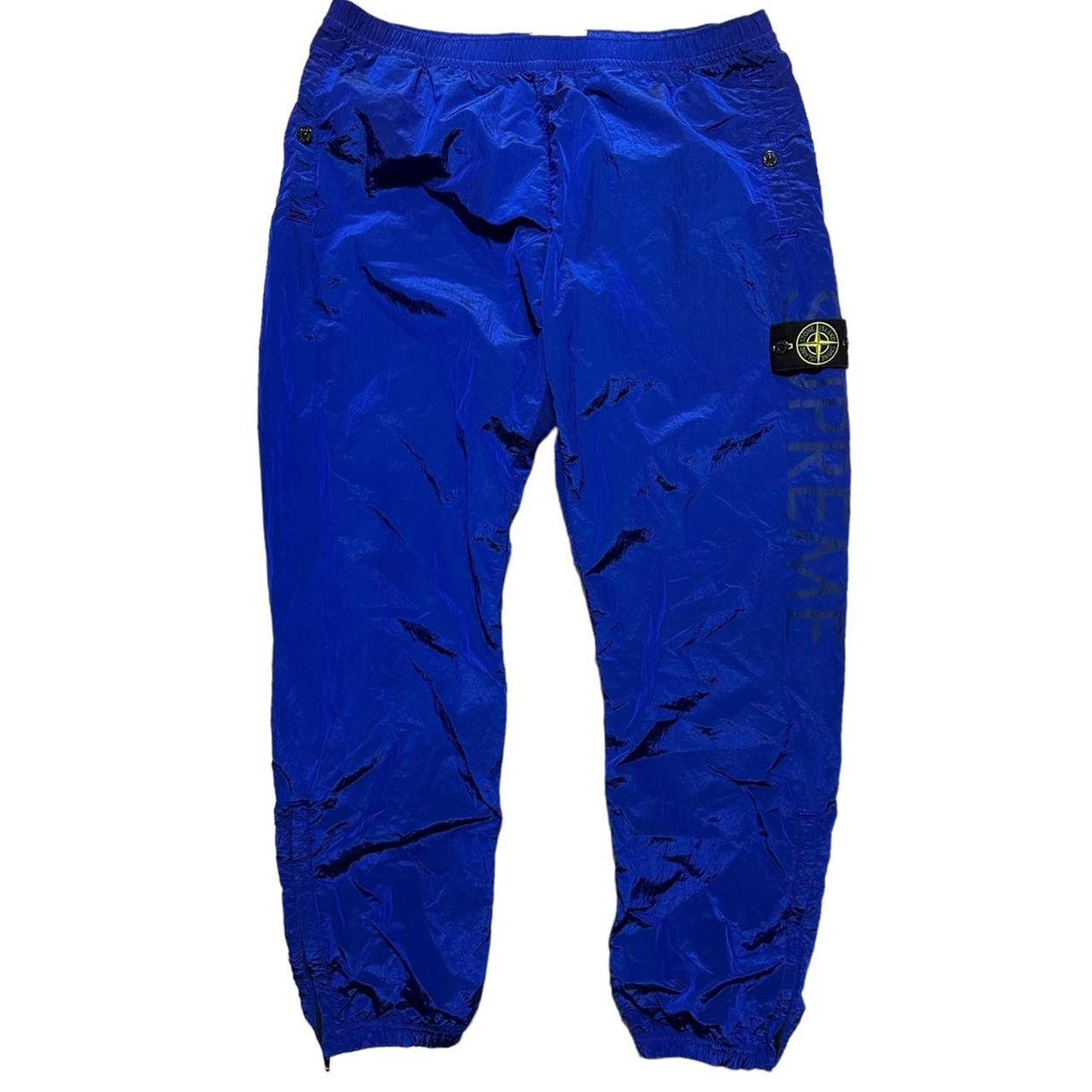 Stone Island Supreme Blue Nylon Bottoms - Known Source