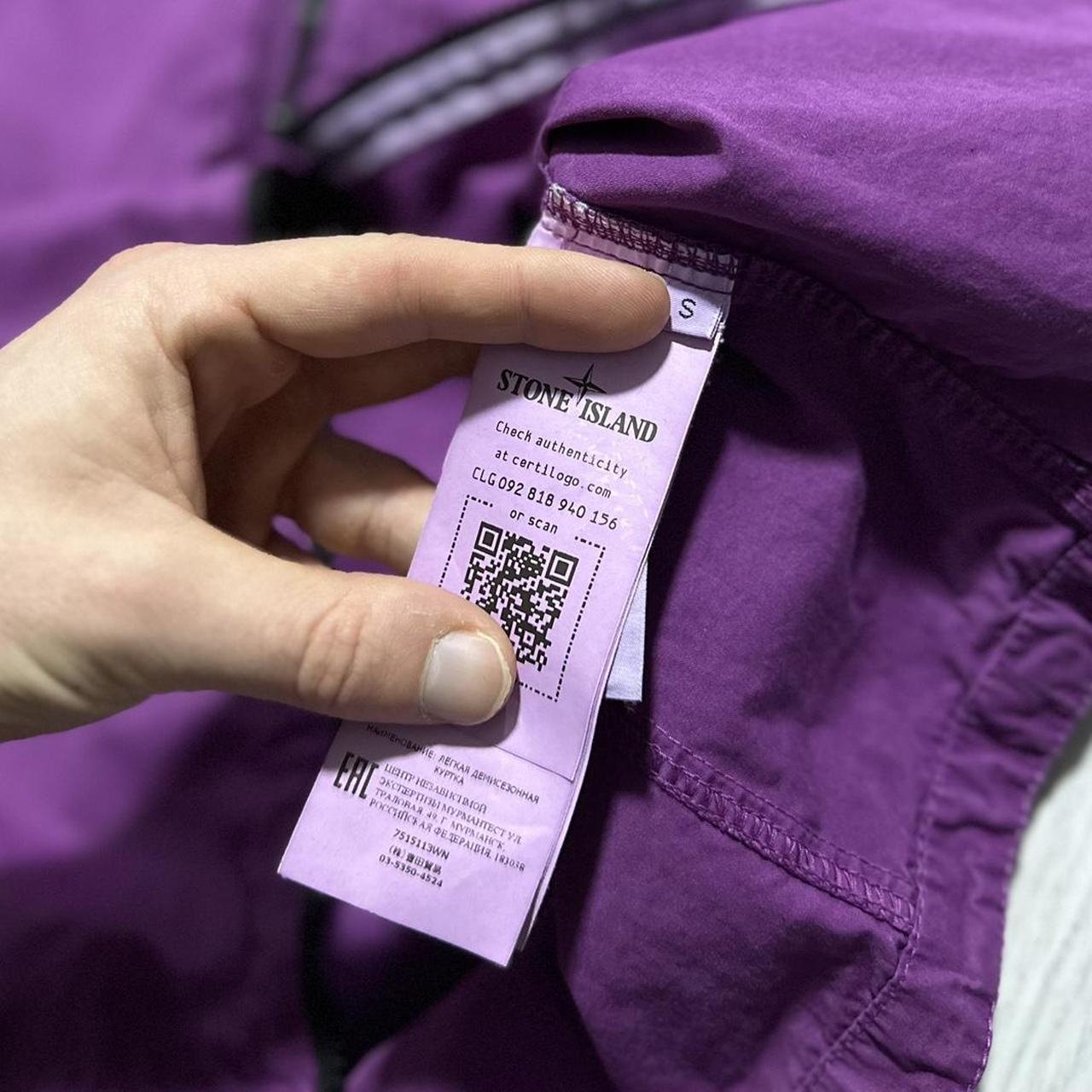 Stone Island Purple Canvas Overshirt